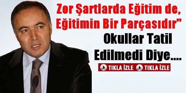 Okullar Tatil Edilmedi Diye...