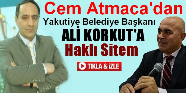 Cem Atmaca`dan Ali Korkut`a SİTEM