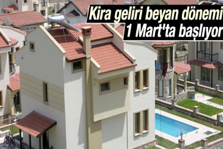 Kira geliri beyanına hazırlık yapın